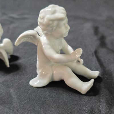 Vintage Fitz & Floyd (FF) tumbling cherubs
