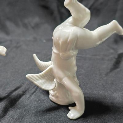 Vintage Fitz & Floyd (FF) tumbling cherubs