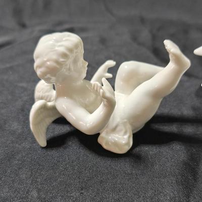 Vintage Fitz & Floyd (FF) tumbling cherubs