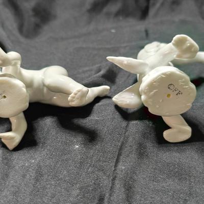 Vintage Fitz & Floyd (FF) tumbling cherubs
