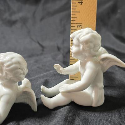 Vintage Fitz & Floyd (FF) tumbling cherubs
