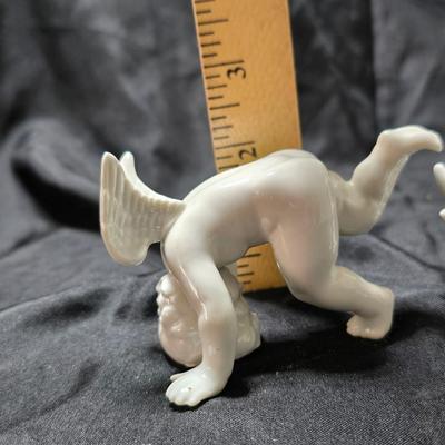 Vintage Fitz & Floyd (FF) tumbling cherubs