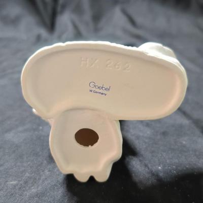 Vintage Goebel Sacrart HX 262 Angel with Baby Jesus figurine in white matte porcelain.