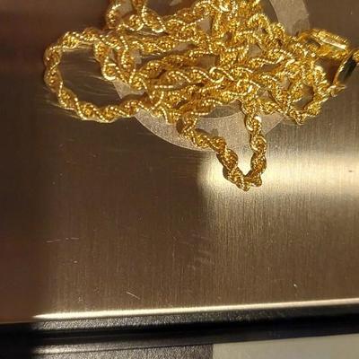 14kt Gold Filled Rope Chain Necklace