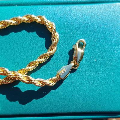 14kt Gold Layered Rope Chain