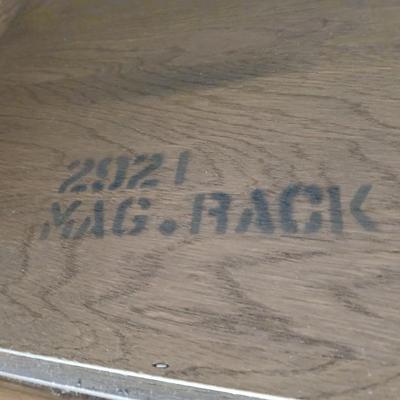 Brandt Ranch Oak vintage magazine stand