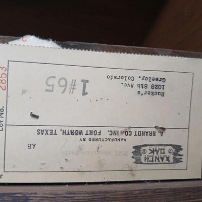 Brandt Ranch Oak vintage magazine stand