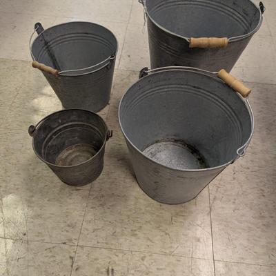 Nesting Galvanized Buckets