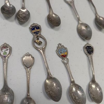Collection Of Souvenir Spoons