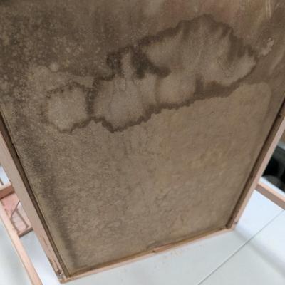 Pale Pink Hollywood Regency Bamboo & Wicker Bed Breakfast Tray