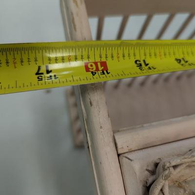 Pale Pink Hollywood Regency Bamboo & Wicker Bed Breakfast Tray