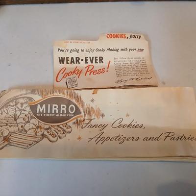 Vintage Nordic Ware Double Rosette and Timbale Iron set and a Vintage Mirro cookie press and decorator set