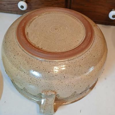 Vintage FEY Studio Art Pottery lidded casserole dish - Out of Platteville, Colorado comes with a Soups, stews, and casseroles book