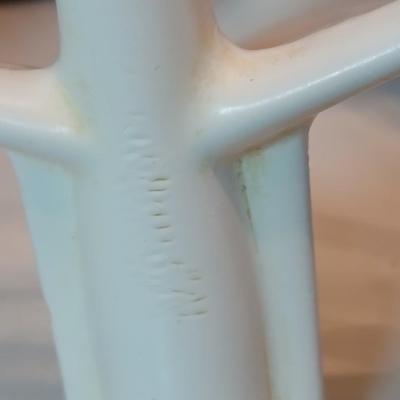 Vintage Hobart KitchenAid bowl-lift stand mixer Model K5SS with three attachments, bowl, and splatter / easy pour topper