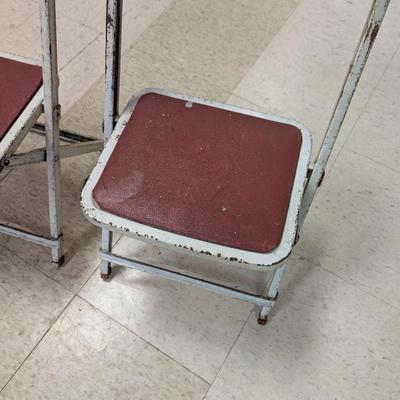 Pair Of Metal Children's Chairs