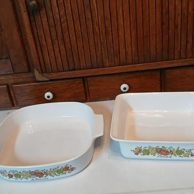 Corning Ware Spice Of Life Le Romarin Lasagna Dish & Lidded Casserole Dish
