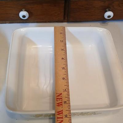 Corning Ware Spice Of Life Le Romarin Lasagna Dish & Lidded Casserole Dish