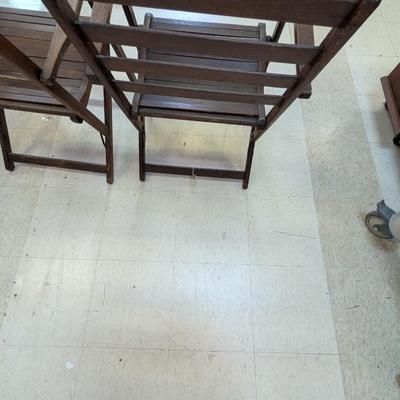 Vintage Wood Folding Chairs