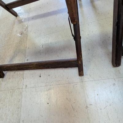 Vintage Wood Folding Chairs