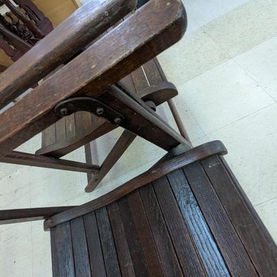 Vintage Wood Folding Chairs