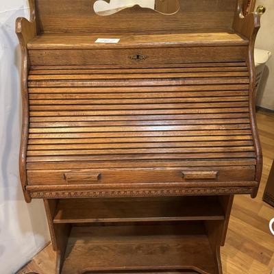 Vintage Roll-top Secretary Desk