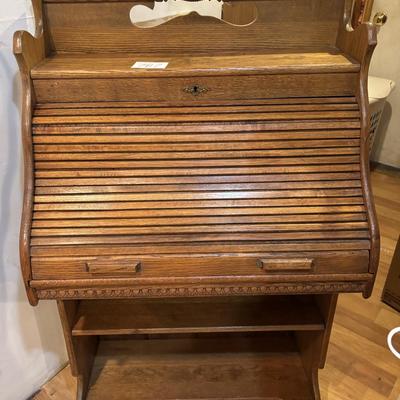 Vintage Roll-top Secretary Desk