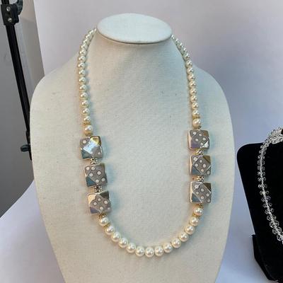 254 Assorted Bracelets, Glass necklace & Bracelet set, clip on earrings