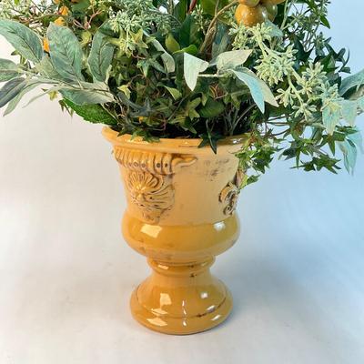 261 Florals With Pussywillows And Mini Green Apples