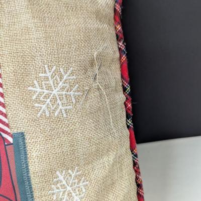 Merry Christmas Truck w/ Packages Throw Pillow