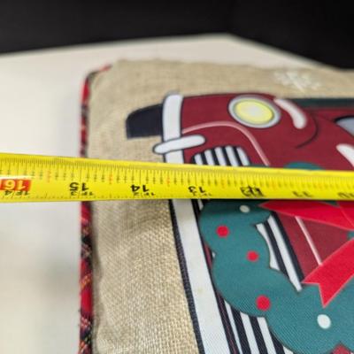 Merry Christmas Truck w/ Packages Throw Pillow