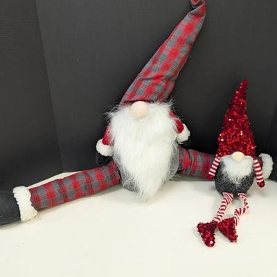 Ganz Gnome Plaid Draft Stopper & Glitter Gnome