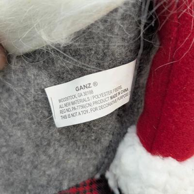 Ganz Gnome Plaid Draft Stopper & Glitter Gnome