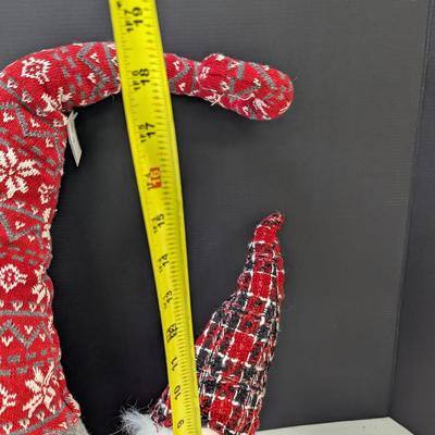 Ganz Gnome Plaid Draft Stopper & Glitter Gnome