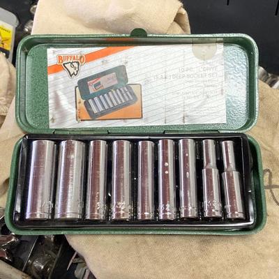 LOT 50: Collection of Socket Wrenches and Accessories - Craftsman, Buffalo, AMTA and More