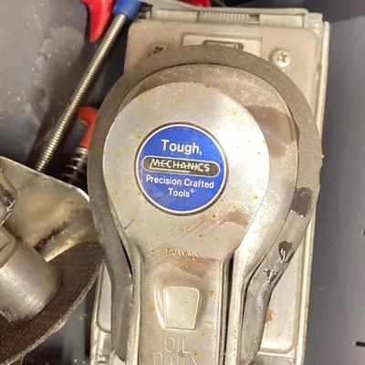 LOT 52: Collection of Air Gun Tools and Accessories (Chicago Pneumatic Impact Wrench, Mechanic's Sanders, Chief Air Needle Scaler,...