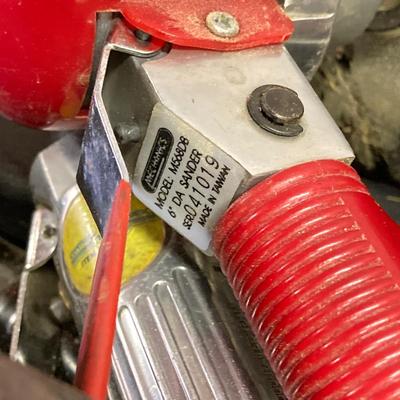 LOT 52: Collection of Air Gun Tools and Accessories (Chicago Pneumatic Impact Wrench, Mechanic's Sanders, Chief Air Needle Scaler,...