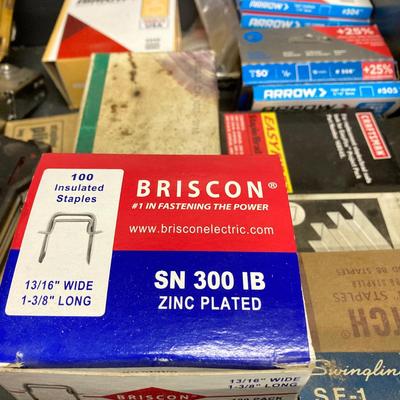 LOT 53: Large Collection of Staple Guns, Tools and Supplies