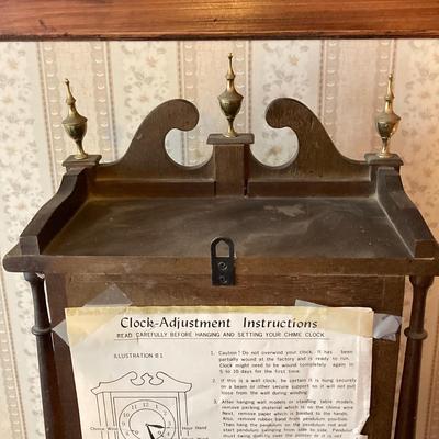 LOT 55: Vintage Centurion (Korea) 35 Day Mantle Clock with Key