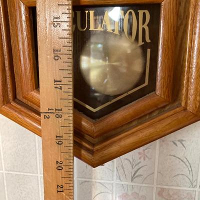 LOT 59: Vintage Sterling & Noble Clock Company Westminster Chime Hanging Wall Clock