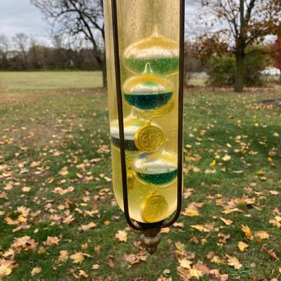 LOT 60: Vintage Hanging Galileo Thermometer
