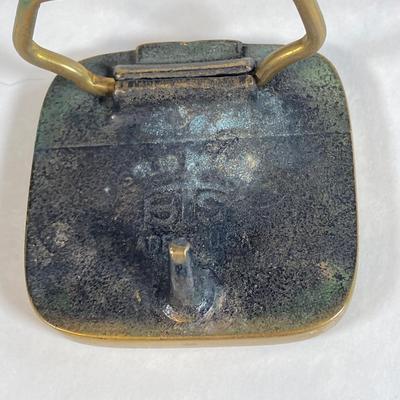 LOT 61: Collection of Horse Themed Belt Buckles - Pony Express, Solid Brass 1978 Baron Buckle and More