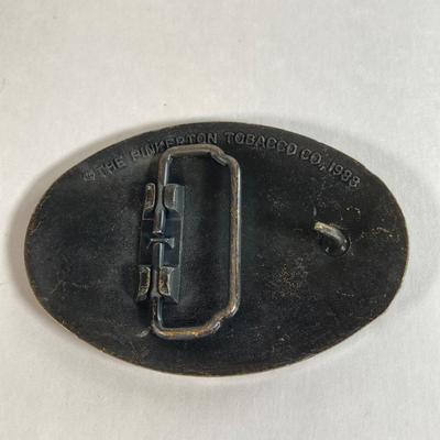 LOT 62: Vintage Belt Buckles - Southern Comfort, Red Man Chewing Tobacco and More