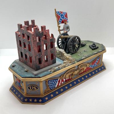 LOT 67: Vintage The Franklin Mint "Battle of Fort Sumter" Mechanical Bank