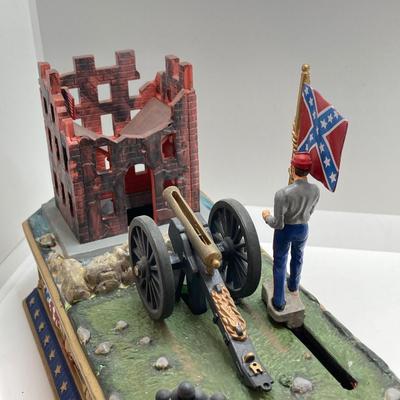 LOT 67: Vintage The Franklin Mint "Battle of Fort Sumter" Mechanical Bank
