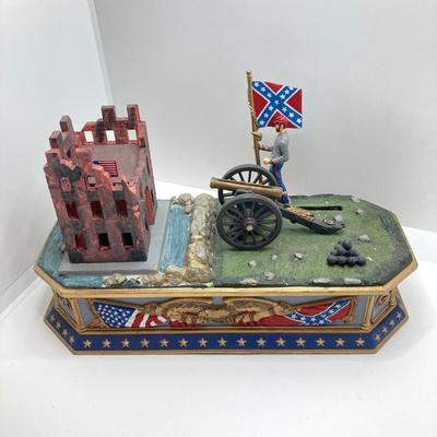 LOT 67: Vintage The Franklin Mint "Battle of Fort Sumter" Mechanical Bank