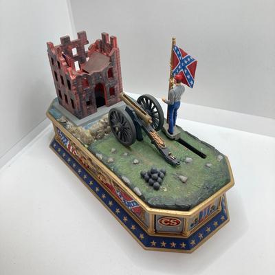 LOT 67: Vintage The Franklin Mint "Battle of Fort Sumter" Mechanical Bank