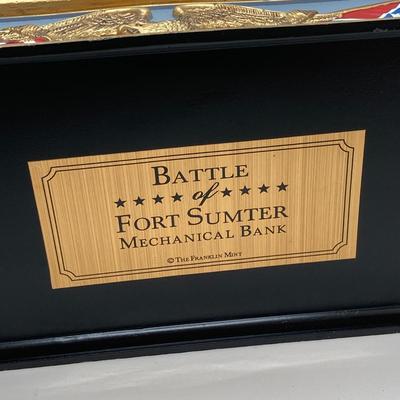 LOT 67: Vintage The Franklin Mint "Battle of Fort Sumter" Mechanical Bank