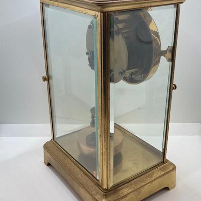 LOT 69: Vintage Urania Brass Mantle / Table Clock 76166 with Key