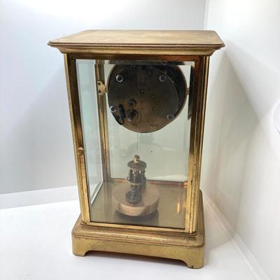 LOT 69: Vintage Urania Brass Mantle / Table Clock 76166 with Key