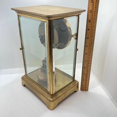 LOT 69: Vintage Urania Brass Mantle / Table Clock 76166 with Key